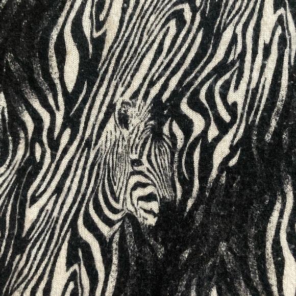Equipment Sloane Zebra Animal Print Cashmere Sweater - Picture 7 of 7